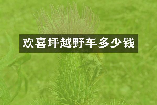 欢喜坪越野车多少钱