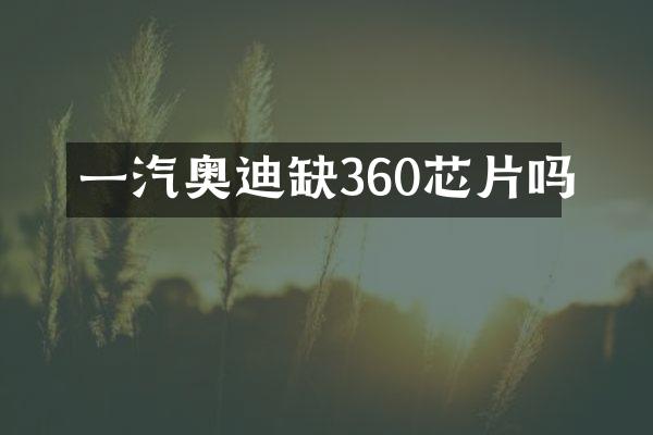一汽奥迪缺360芯片吗