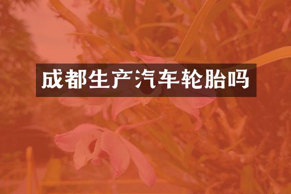 成都生产汽车轮胎吗