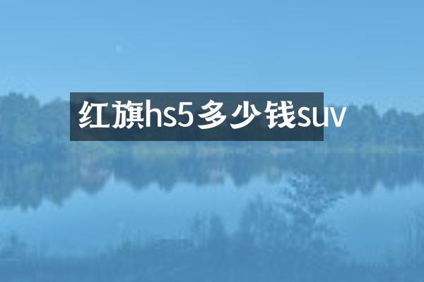 红旗hs5多少钱suv