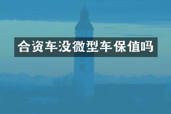 合资车没微型车保值吗