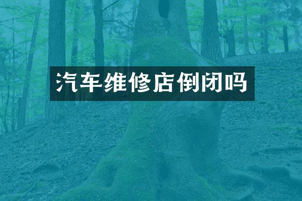 汽车维修店倒闭吗