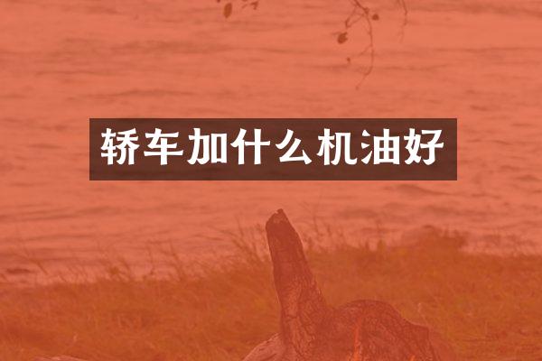 轿车加什么机油好