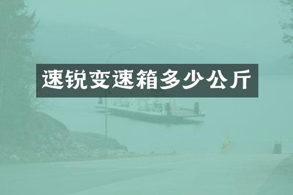 速锐变速箱多少公斤