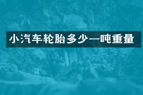 小汽车轮胎多少一吨重量