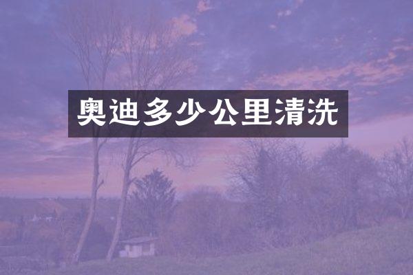 奥迪多少公里清洗