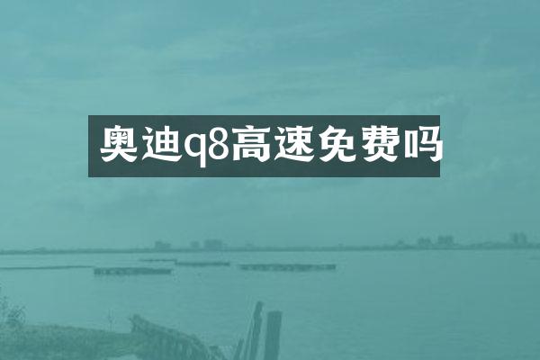 奥迪q8高速免费吗