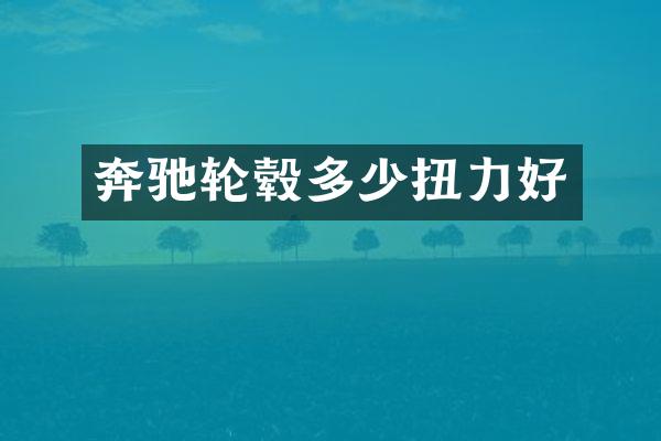 奔驰轮毂多少扭力好