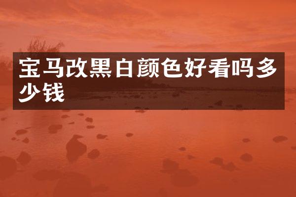宝马改黑白颜色好看吗多少钱