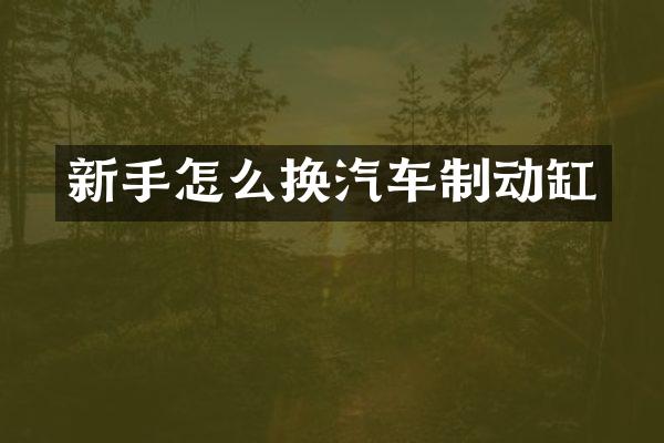 新手怎么换汽车制动缸