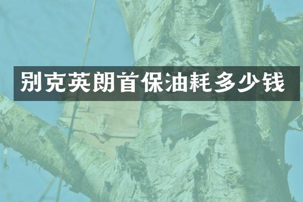 别克英朗首保油耗多少钱