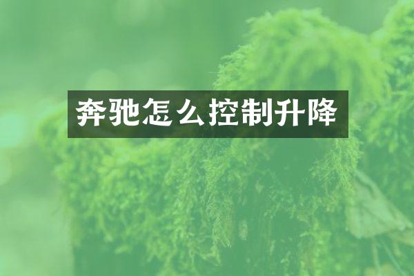 奔驰怎么控制升降