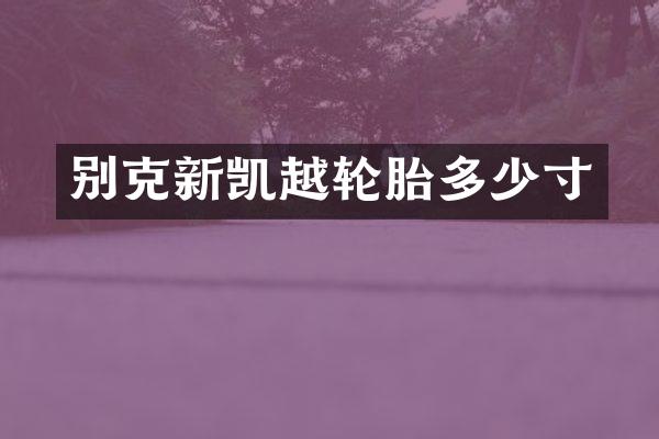 别克新凯越轮胎多少寸