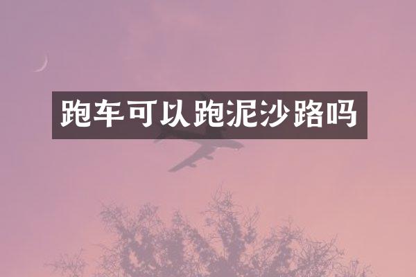 跑车可以跑泥沙路吗