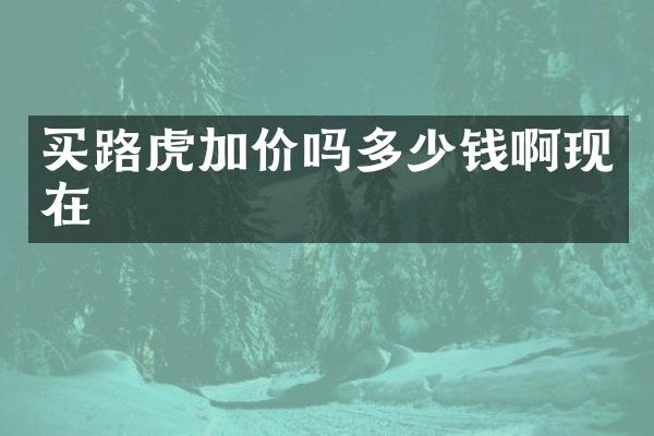 买路虎加价吗多少钱啊现在