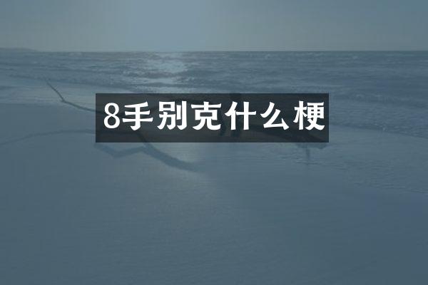 8手别克什么梗
