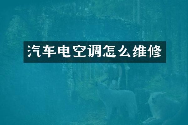 汽车电空调怎么维修