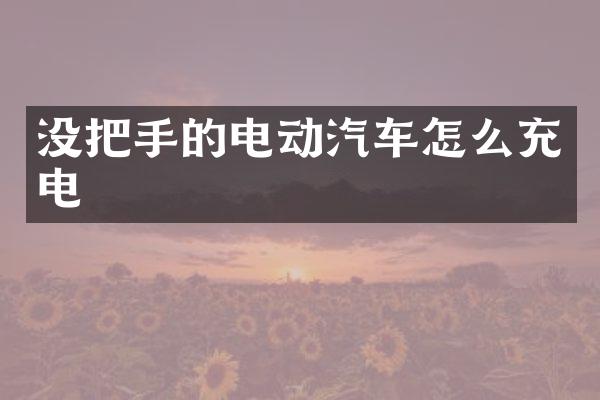 没把手的电动汽车怎么充电