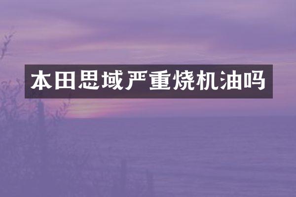 本田思域严重烧机油吗