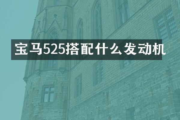 宝马525搭发动机