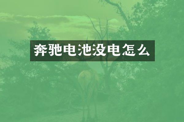 奔驰电池没电怎么