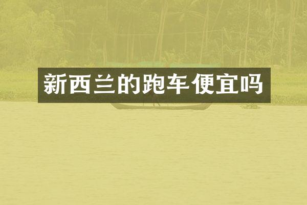 新西兰的跑车便宜吗