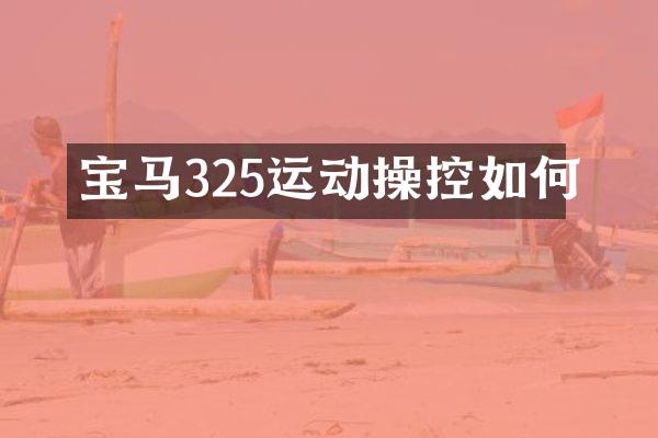 宝马325运动操控如何