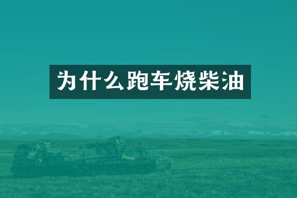 为什么跑车烧柴油