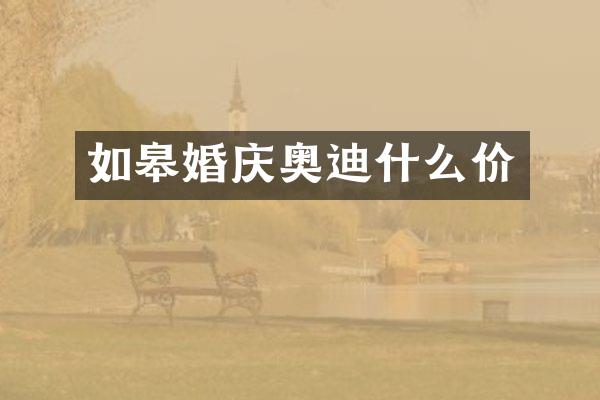 如皋婚庆奥迪什么价