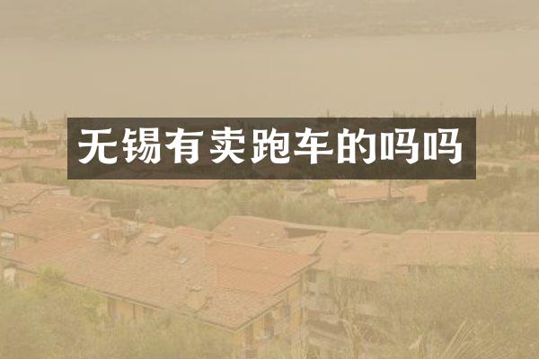 无锡有卖跑车的吗吗