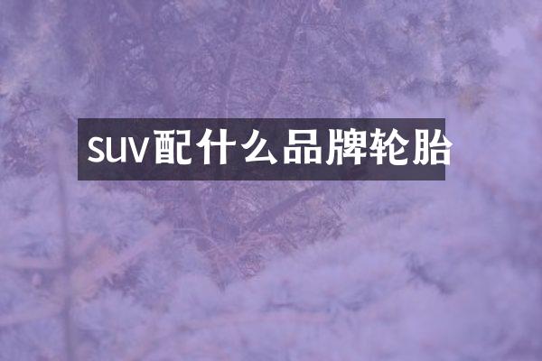 suv品牌轮胎