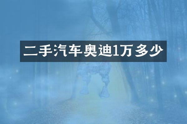 二手汽车奥迪1万多少