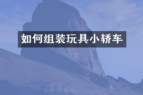 如何组装玩具小轿车