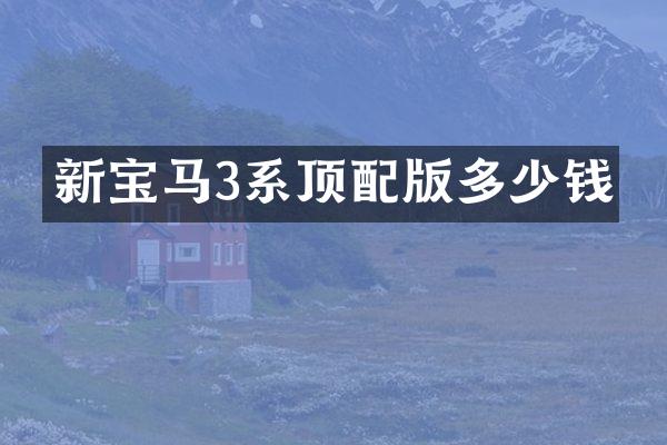 新宝马3系顶配版多少钱