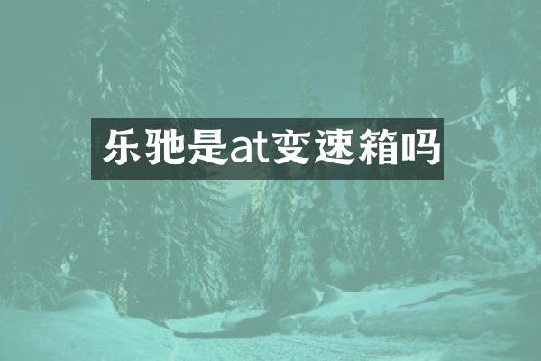 乐驰是at变速箱吗