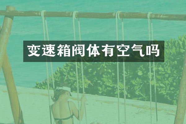 变速箱阀体有空气吗