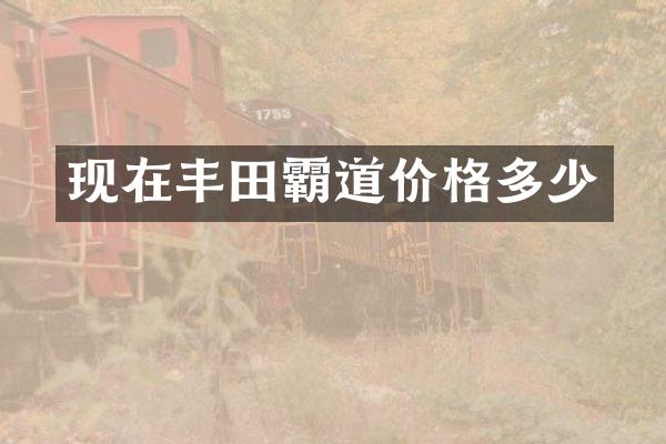 现在丰田霸道价格多少