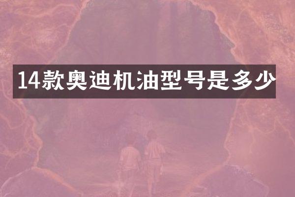 14款奥迪机油型号是多少
