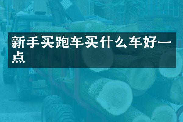 新手买跑车买什么车好一点