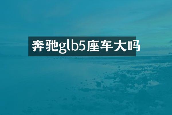奔驰glb5座车大吗