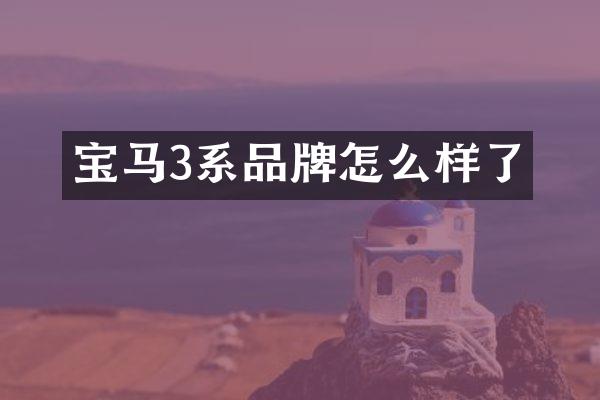 宝马3系品牌怎么样了