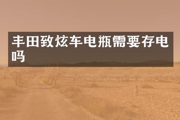 丰田致炫车电瓶需要存电吗
