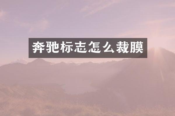 奔驰标志怎么裁膜