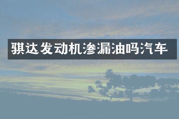 骐达发动机渗漏油吗汽车