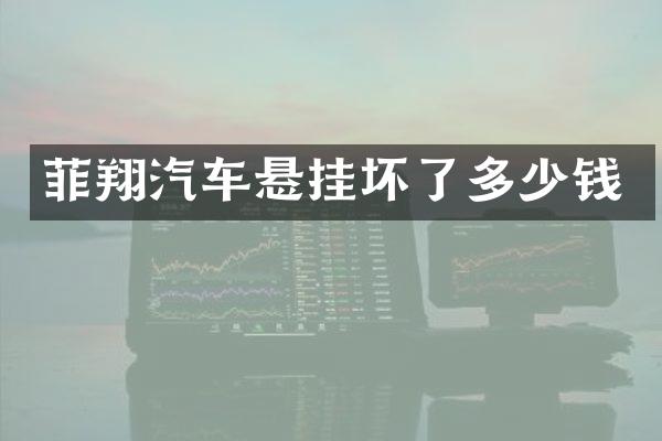 菲翔汽车悬挂坏了多少钱