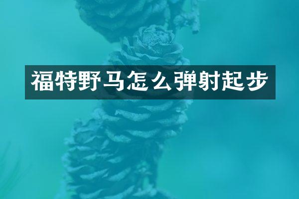 福特野马怎么弹射起步