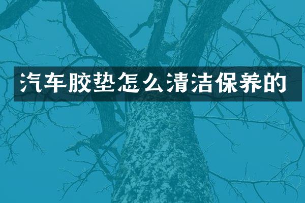汽车胶垫怎么清洁保养的
