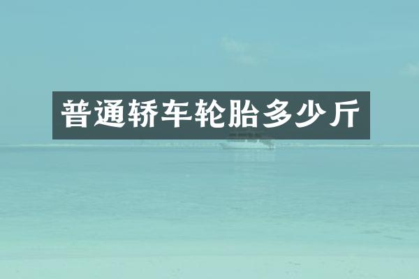 普通轿车轮胎多少斤