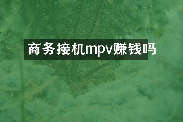 商务接机mpv赚钱吗