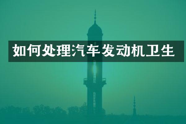 如何处理汽车发动机卫生